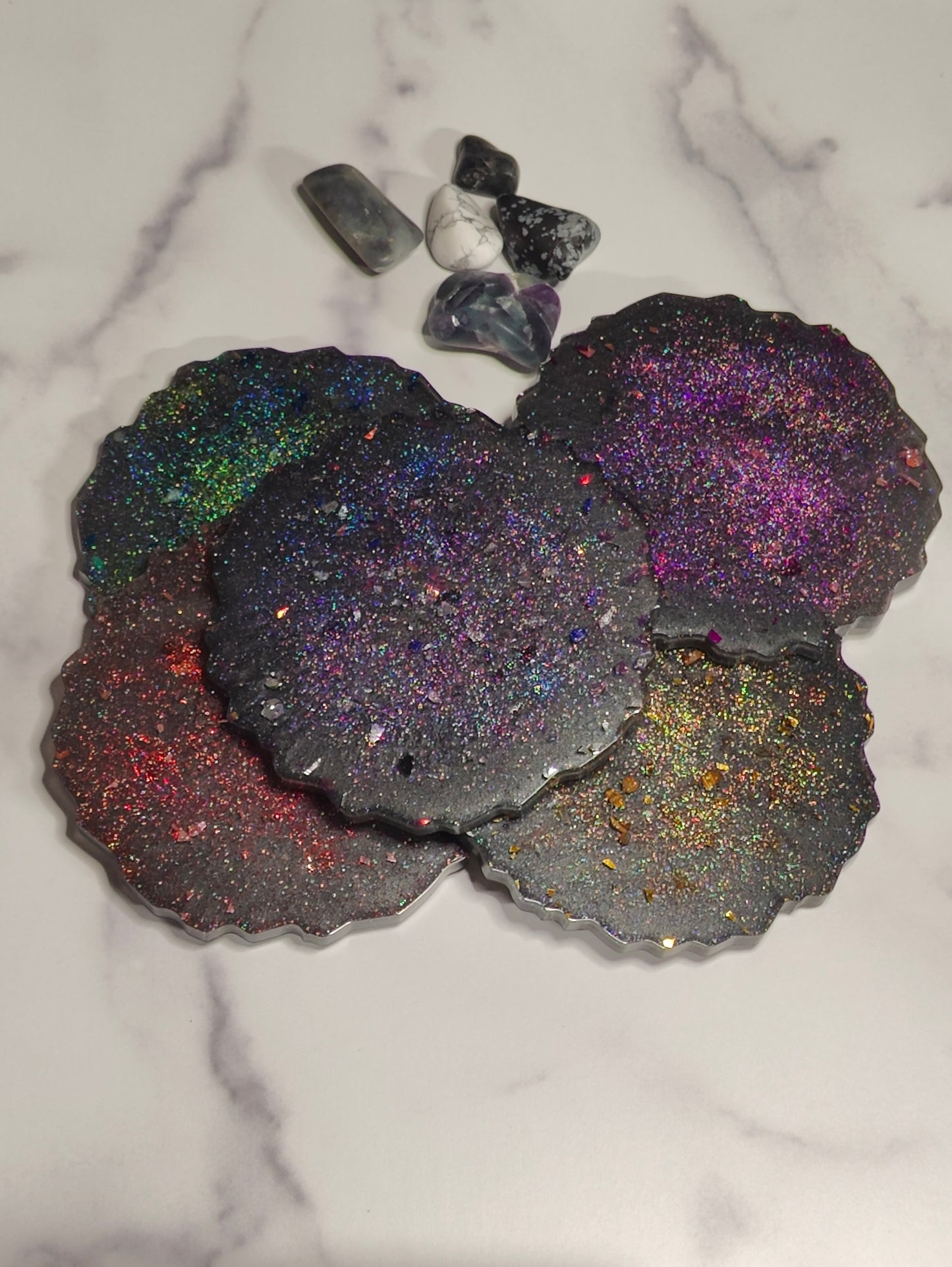 Nebula Candle Coasters