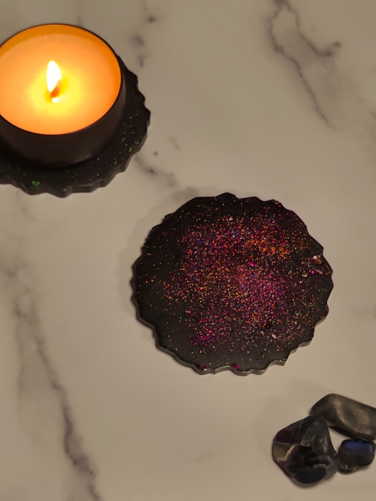 Nebula Candle Coasters