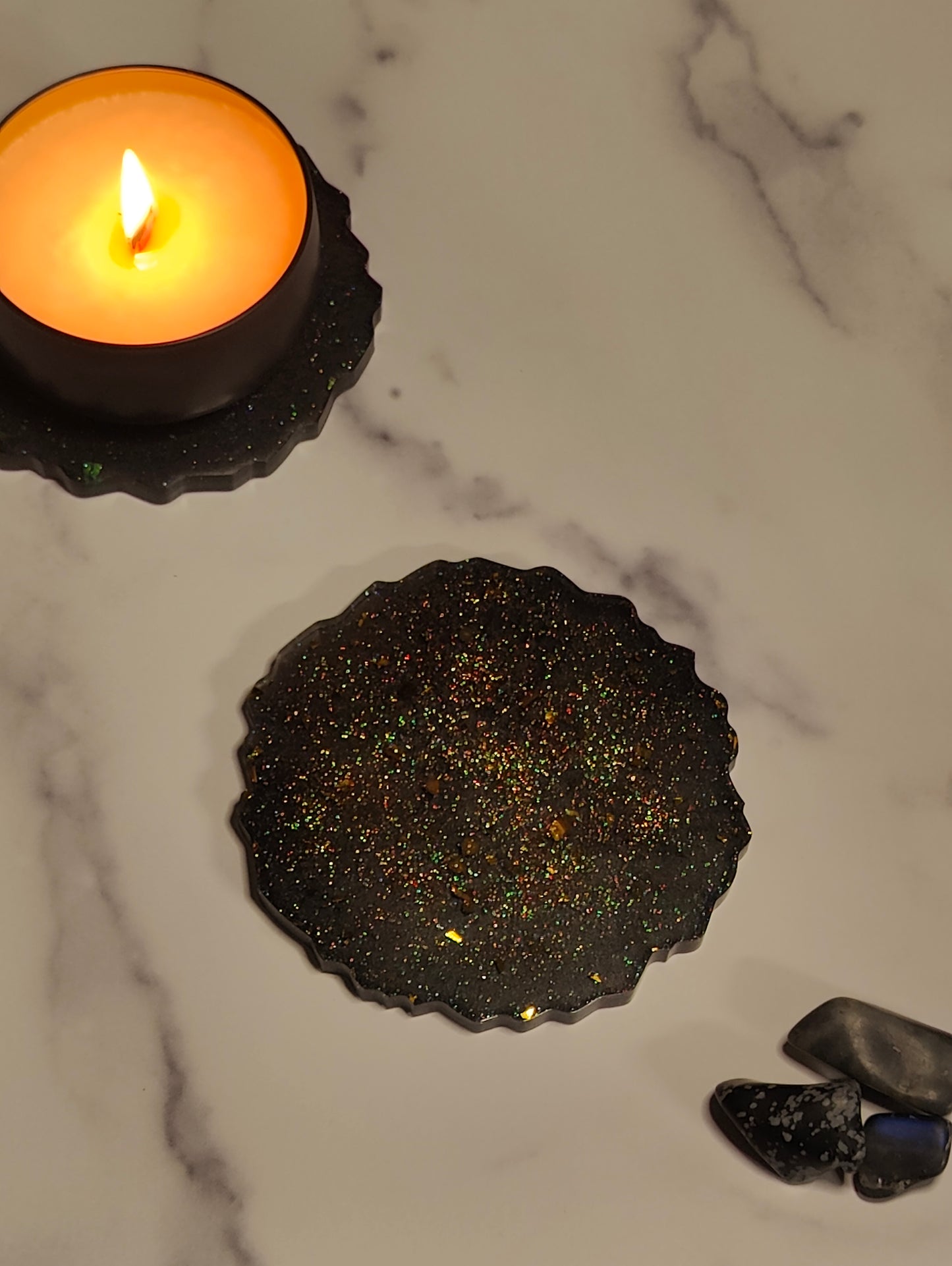 Nebula Candle Coasters