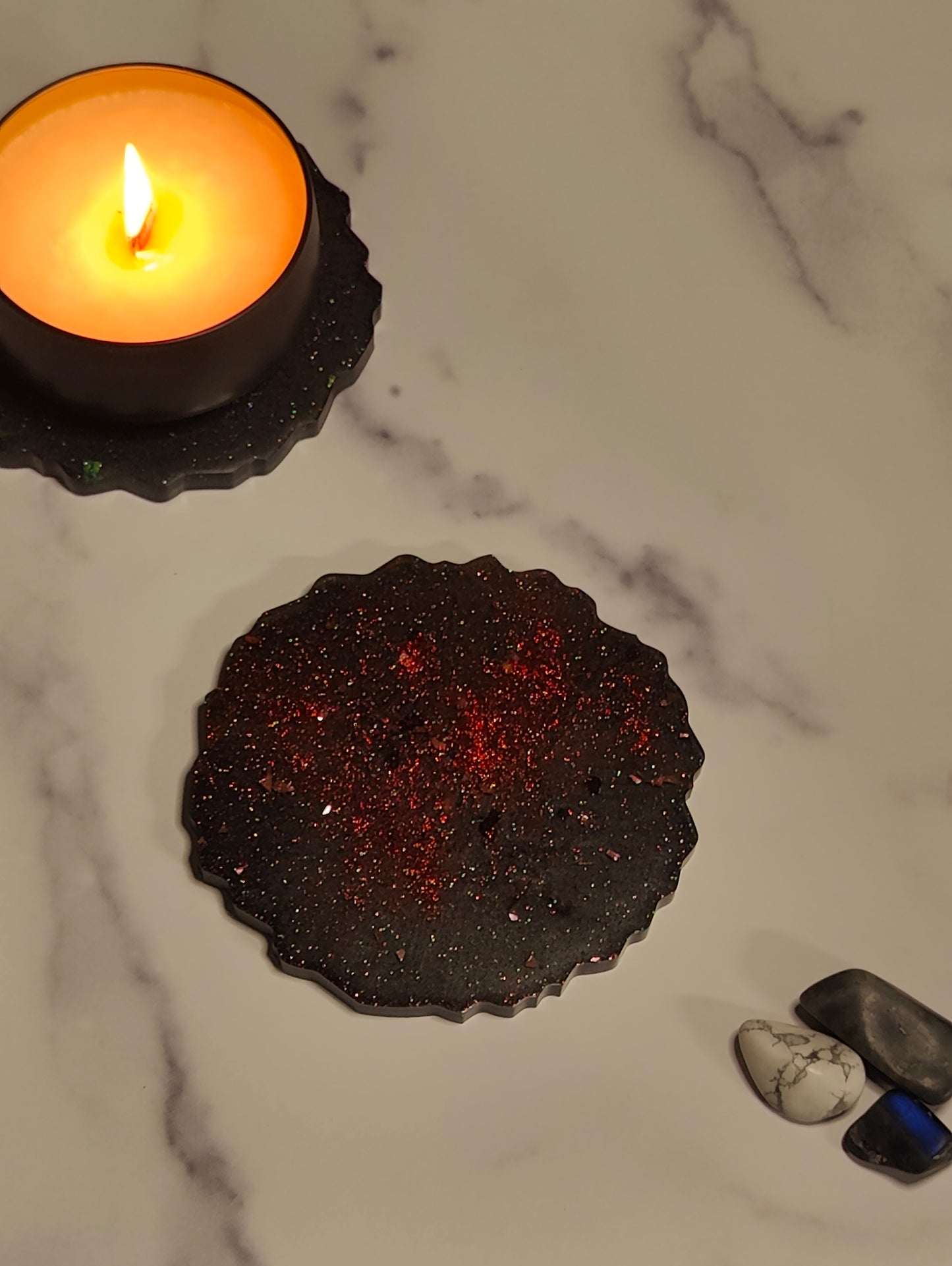 Nebula Candle Coasters