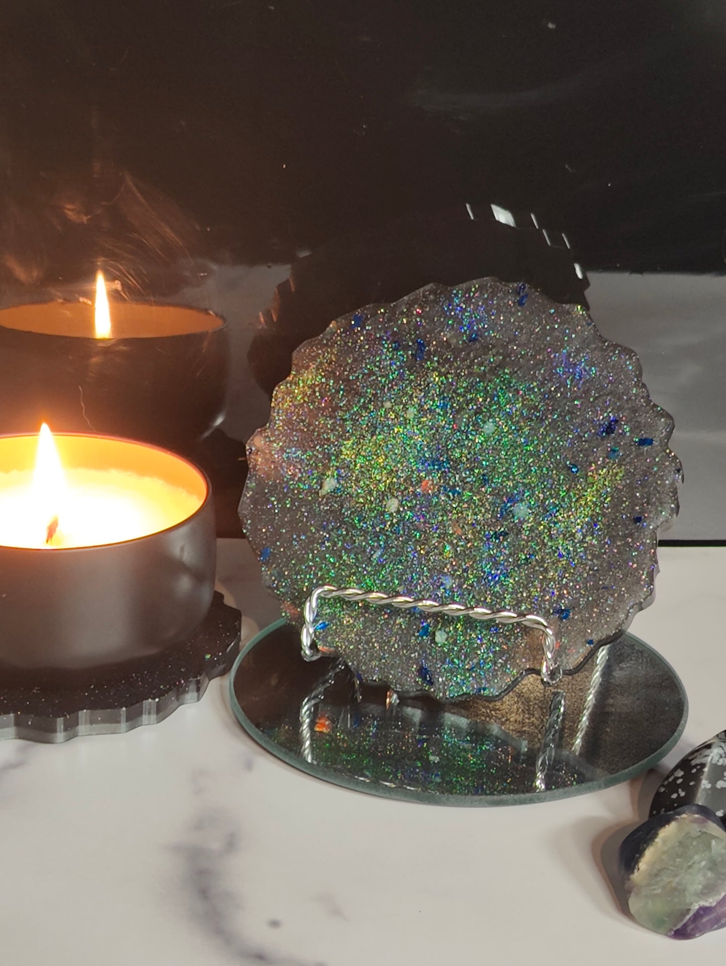 Nebula Candle Coasters