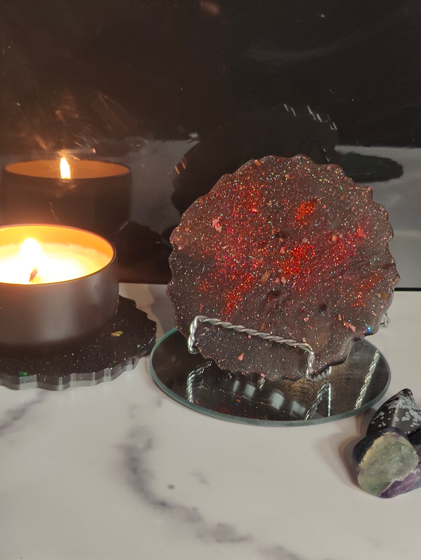 Nebula Candle Coasters