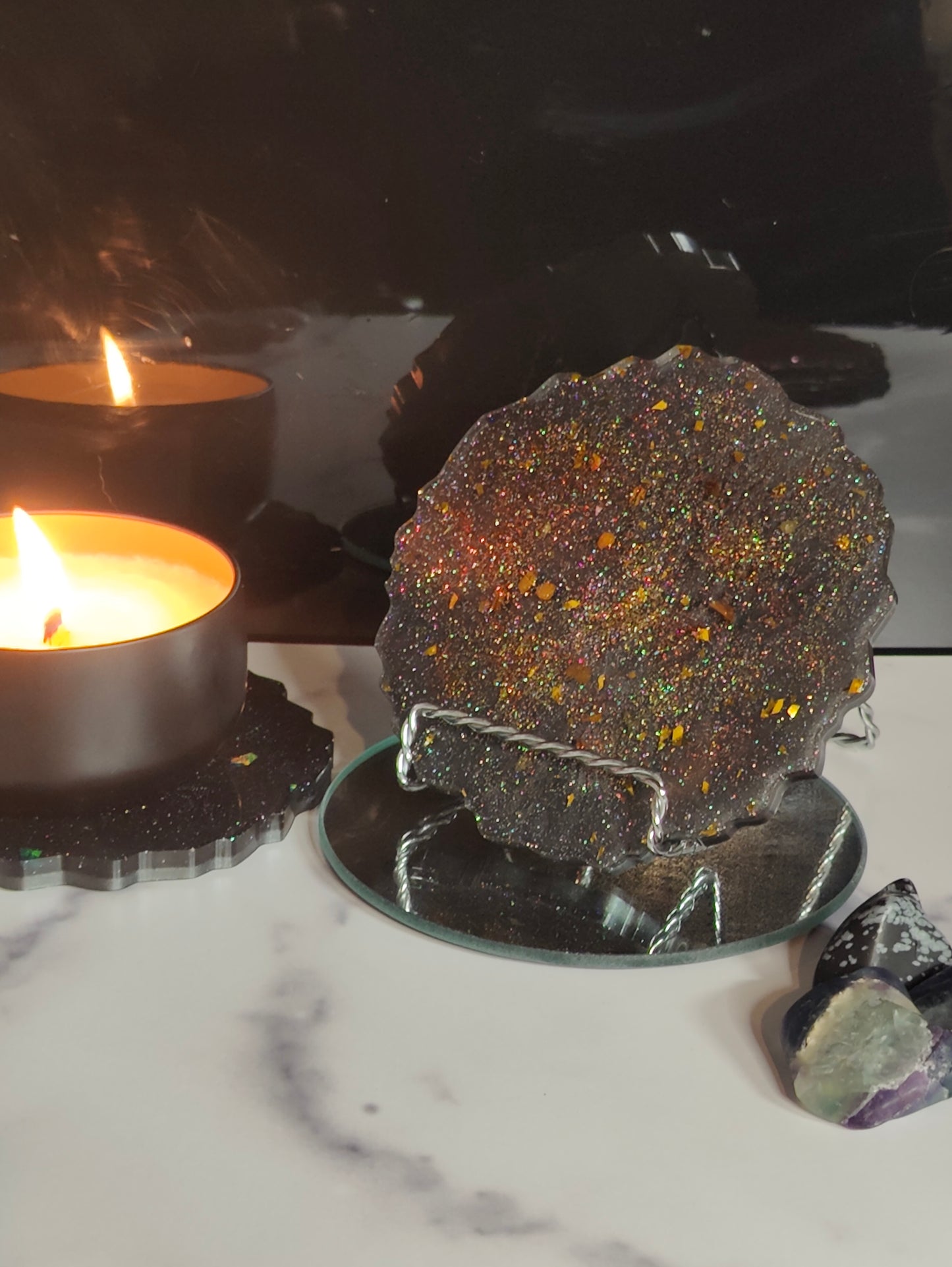 Nebula Candle Coasters