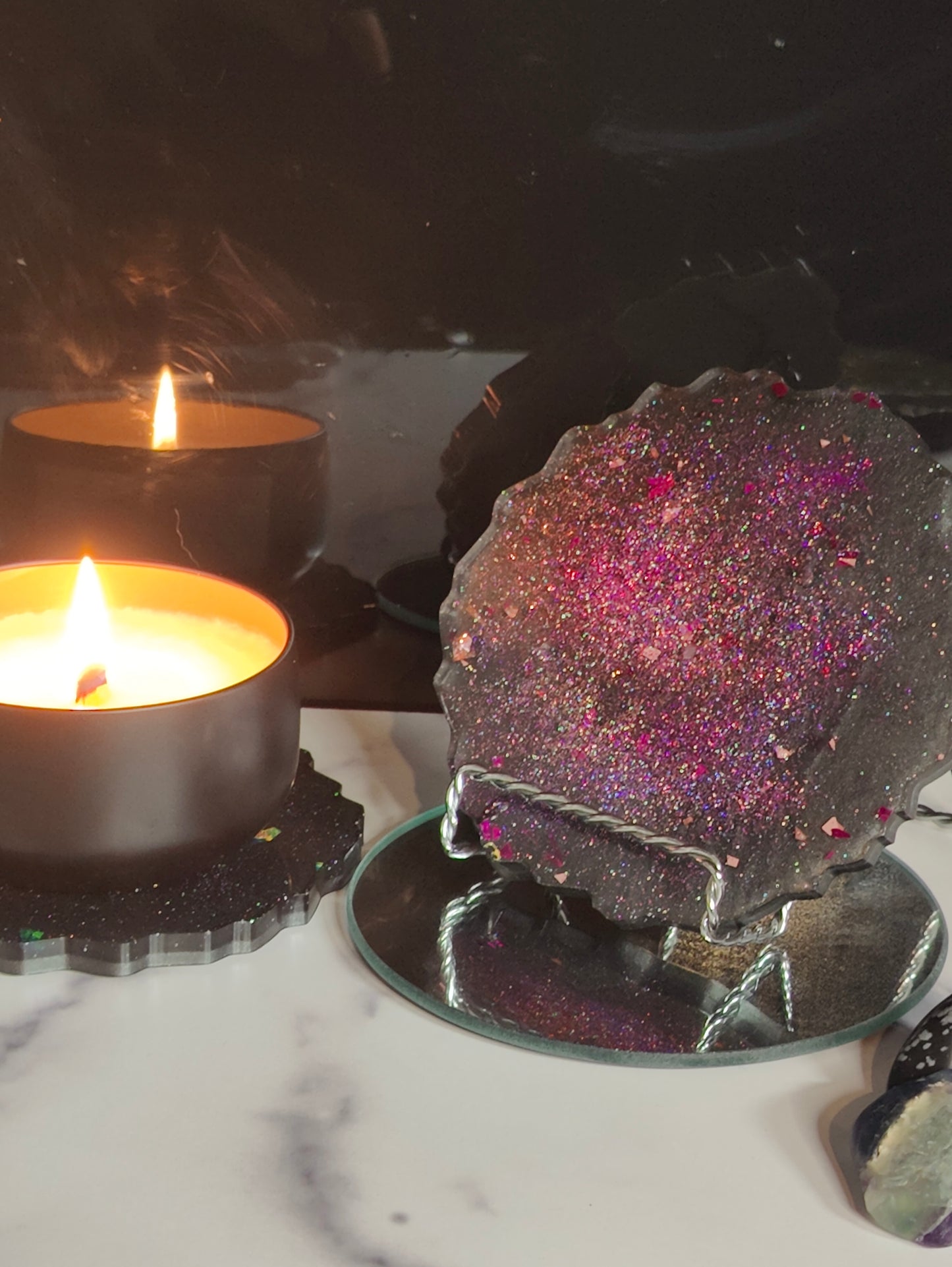 Nebula Candle Coasters
