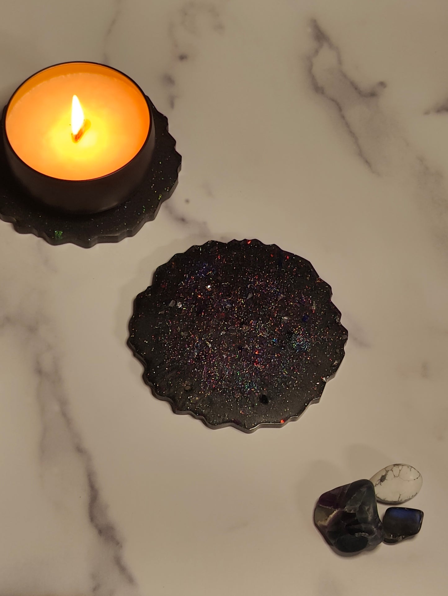 Nebula Candle Coasters