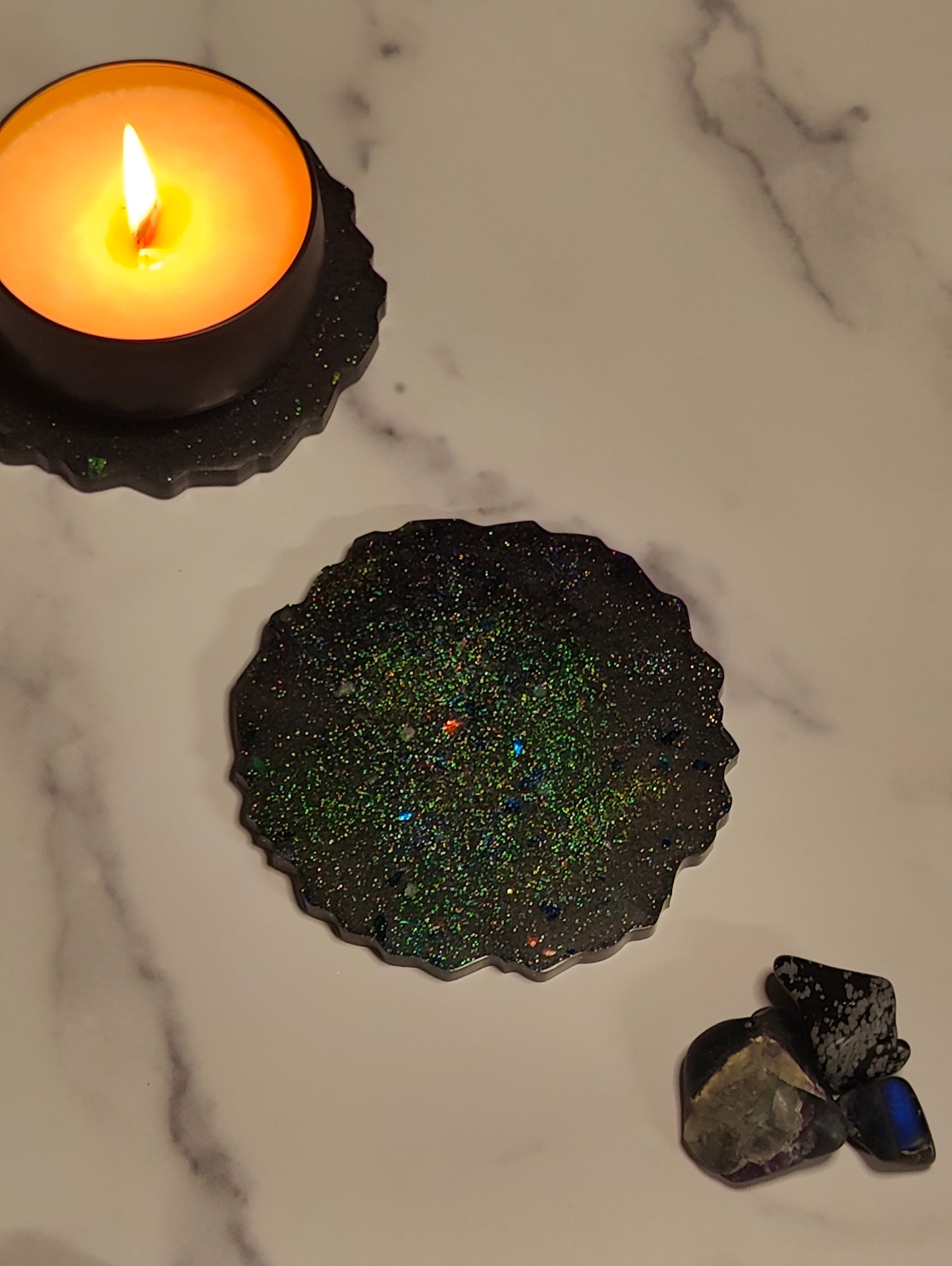 Nebula Candle Coasters